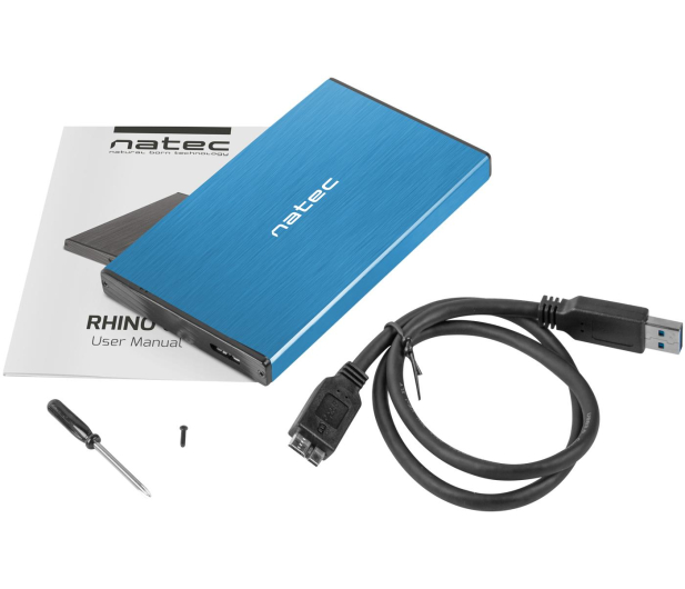 Natec RHINO GO SATA 2.5" USB 3.0 Niebieska - 682346 - zdjęcie 5